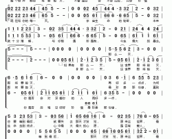 2012如果有那么一天简谱(歌词)-黎毅/若蔓演唱-桃李醉春风记谱