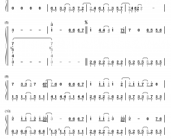 那天以后钢琴简谱-数字双手-高耀太