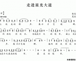 走进星光大道简谱