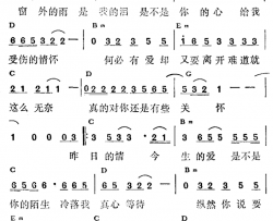 多留一点爱简谱-王文清词/王文清曲叶欢-