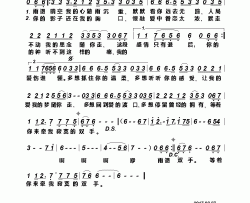寂寞双手张可儿简谱