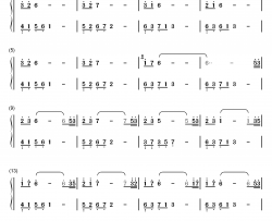 夜的钢琴曲 25钢琴简谱-数字双手-石进