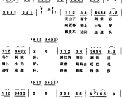 阿依莎 简谱-启祥 作人词 张保生曲