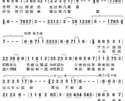 英雄我又一辈简谱-电视剧《关东英雄》片尾曲韩磊-