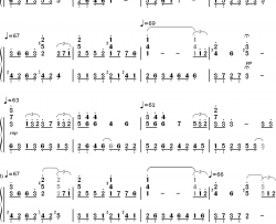 Falling钢琴简谱-数字双手-李闰珉