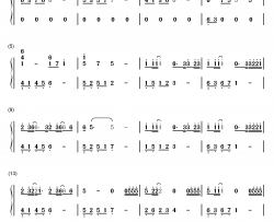 原谅我钢琴简谱-数字双手-刘德华