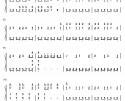 The Bravest Destiny钢琴简谱-数字双手-玩具☆枪枪