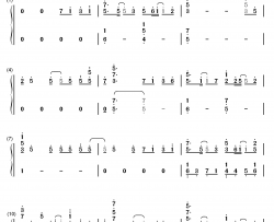 手つかずの感情钢琴简谱-数字双手-中山真斗