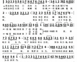 中国脊梁简谱-杜喆、窦晓璇演唱-李少平/李少平词曲