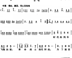 革命战士永向前大型彩色纪录片《战斗在万水千山》主题歌大型彩色纪录片《战斗在万水千山》主题歌简谱