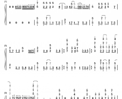 ふたりの羽根钢琴简谱-数字双手-YURiKA