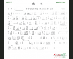 微笑简谱-外国名曲演唱