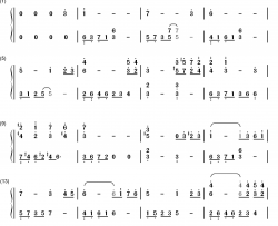 微光角落钢琴简谱-数字双手-林海