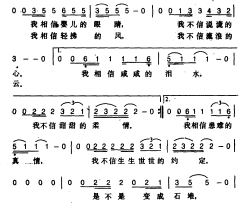 爱情宣言简谱-齐秦、王念慈词/齐秦曲齐秦-