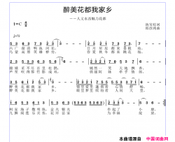 醉美花都我家乡简谱