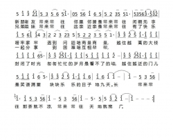 常来常往简谱-陈红演唱-张枚同/李刚词曲