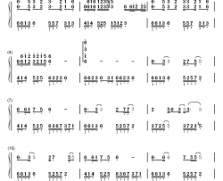 逍遥钢琴简谱-数字双手-霍建华