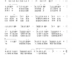 故乡的歌简谱-向邦瑜演唱-向邦瑜曲谱