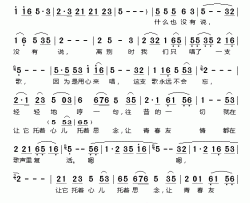 什么也没说电视文艺专题片《天府之梦》选曲简谱-毛阿敏演唱-戴安常/谷建芬词曲