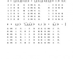 菜花经典民歌100首简谱