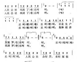 乐呵呵简谱-贵州彝族民歌