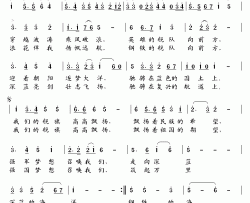 我们的舰旗高高飘扬简谱-宋祖英演唱-陈道斌/印青词曲