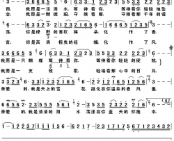 天边的情歌简谱-多哇·才吉演唱-罗桑加错/多哇·才吉词曲