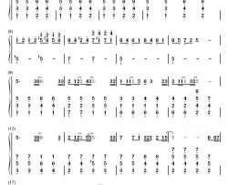 あなたとクリスマスイブ钢琴简谱-数字双手-星野满&折井步