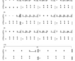 拍手歌钢琴简谱-数字双手-木村利人