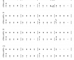 Rain钢琴简谱-数字双手-The Script