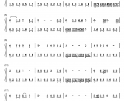 为了谁钢琴简谱-数字双手-祖海