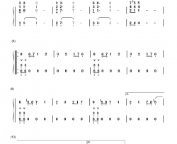 Duel of The Fates钢琴简谱-数字双手-John Williams