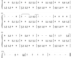 理想三旬钢琴简谱-数字双手-陈鸿宇