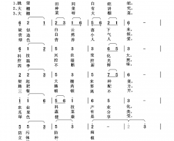 大棚菜简谱-清闲人词/清闲人曲