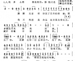 我多想再见到你简谱-电视剧《青春不会等待》插曲