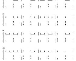 海鸥钢琴简谱-数字双手-宋军