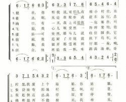 当年在驿站赶车送信简谱