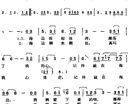 邓丽君演唱金曲：襟裳岬简谱-[日]冈本尾佐野词/[日]吉田拓郎曲