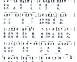 歌唱朱德老英雄简谱-徐霞演唱