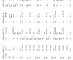 光へ钢琴简谱-数字双手-フランシュシュ