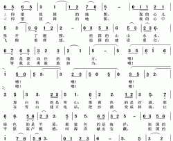 仰望祖国的地图简谱(歌词)-王wzh曲谱