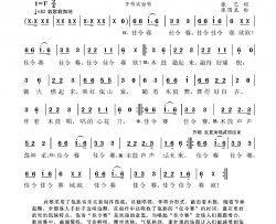 木鼓敲起来张艺词张国良曲木鼓敲起来张艺词 张国良曲简谱