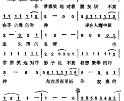 你常微笑对朋友说简谱-曾淑勤演唱-曾淑勤/曾淑勤词曲