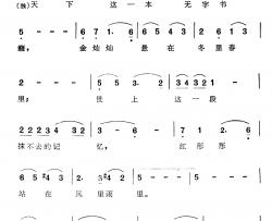 抹不掉的记忆简谱-电视系列片《天安门》主题歌