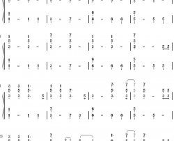 Fix You钢琴简谱-数字双手-Coldplay