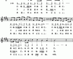 约翰.布朗之歌简谱
