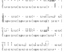 越爱越难过钢琴简谱-数字双手-吴克群