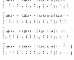 斗地主钢琴简谱-数字双手-未知