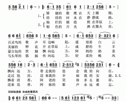 故乡的草原简谱-家园演唱-张明金/邰景坤词曲