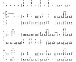 故长安钢琴简谱-数字双手-张靓颖